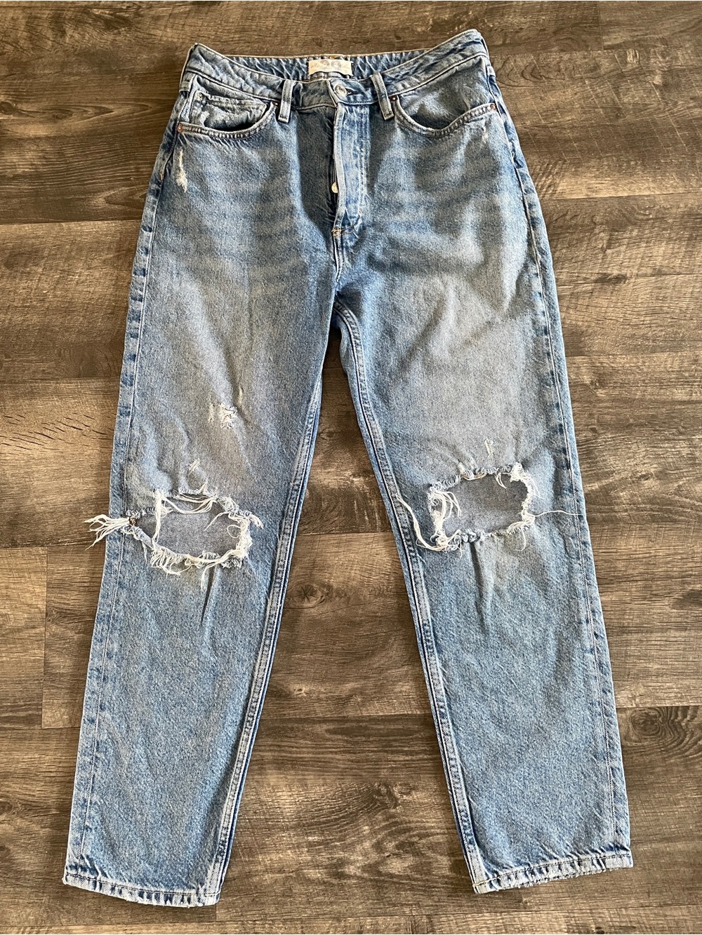 Free People Blue Distressed Jeans 👖